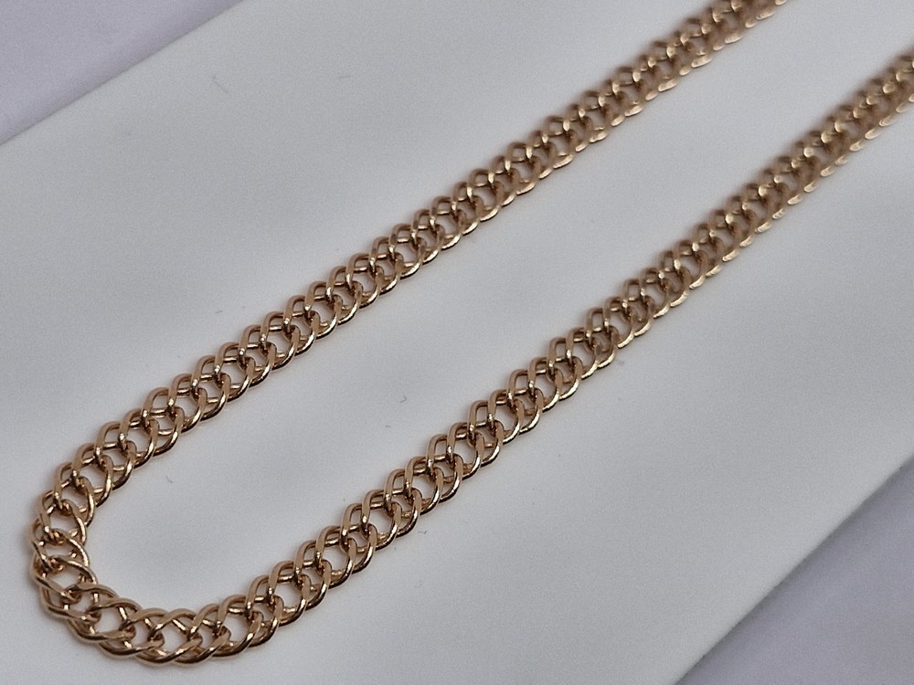 ЦЕПЬ ПУСТОТЕЛАЯ Ромб двойной (Au 585)