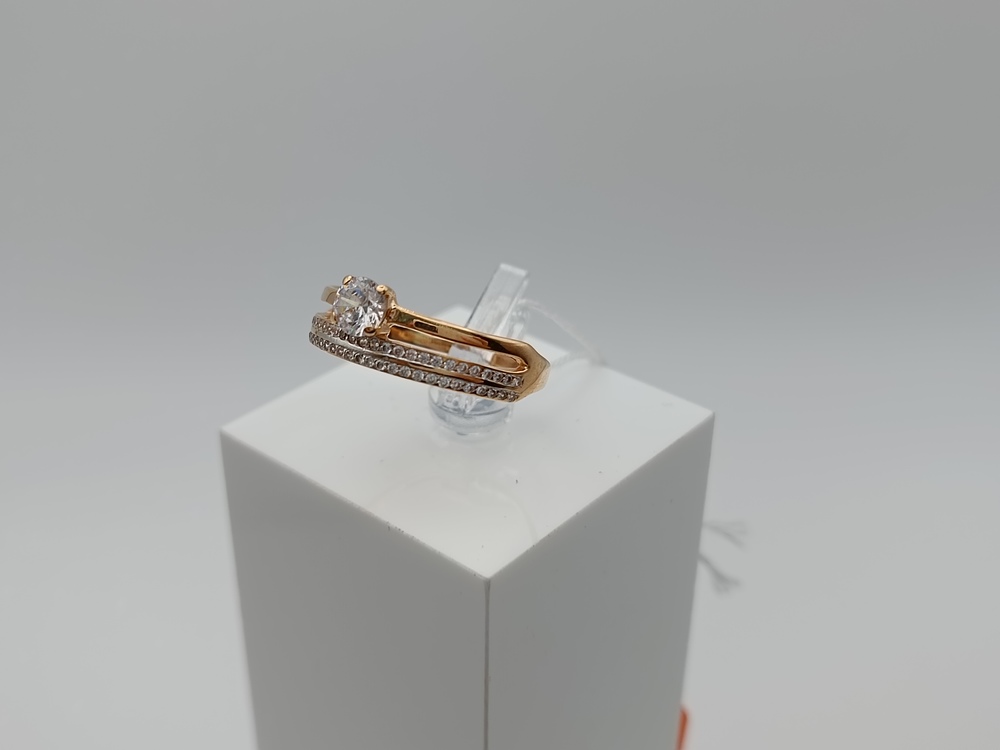 КОЛКМИ585 КОЛЬЦО С КАМНЯМИ (Au 585)
