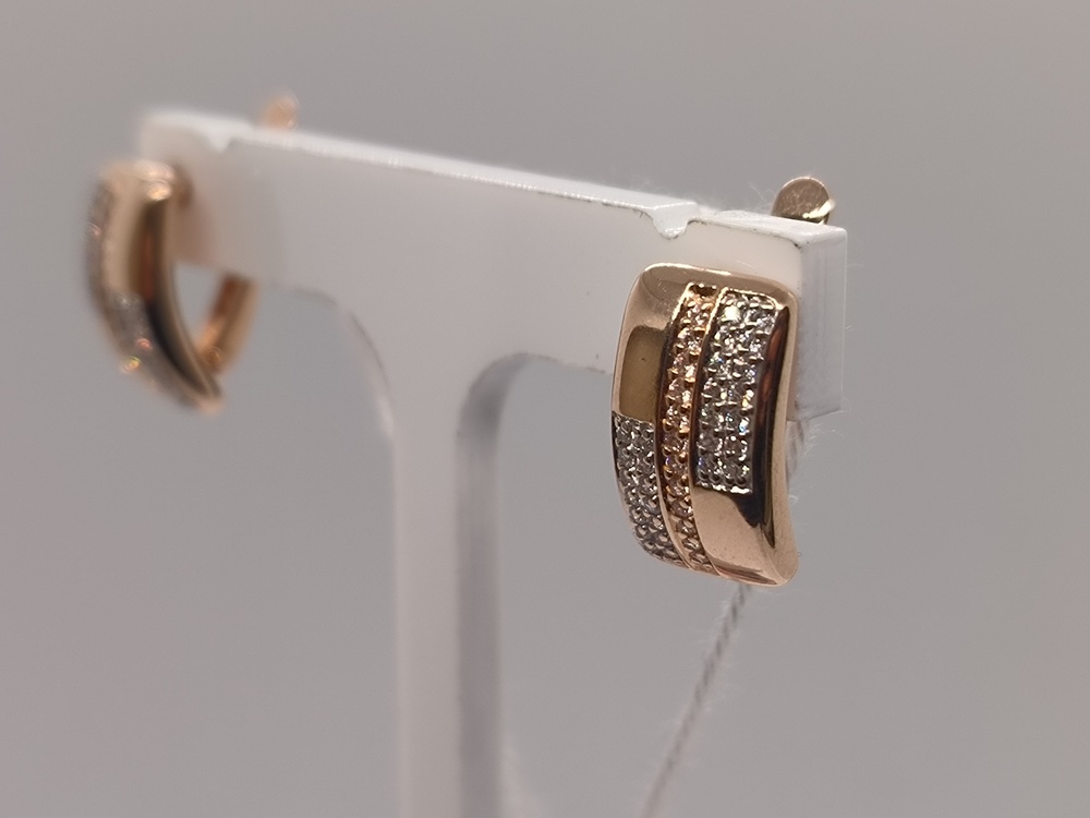 СЕРЬГИ С КАМНЯМИ (Au 585)