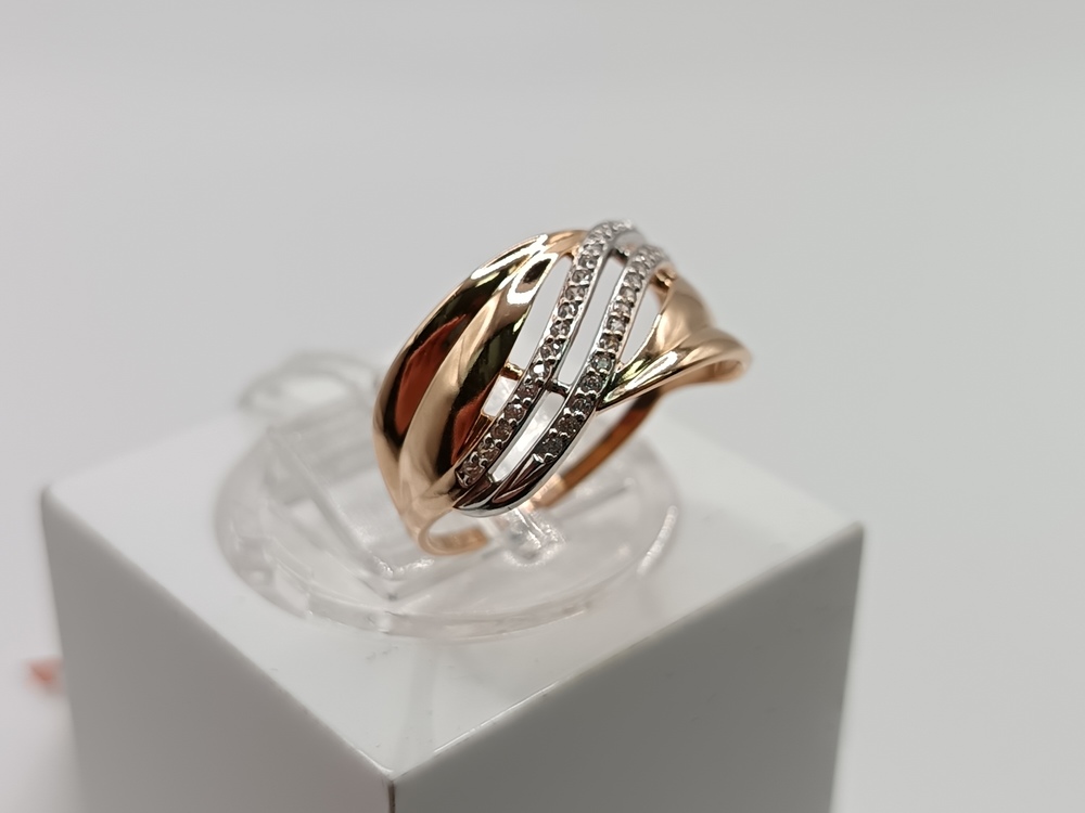 КОЛКМИ585 КОЛЬЦО С КАМНЯМИ (Au 585)