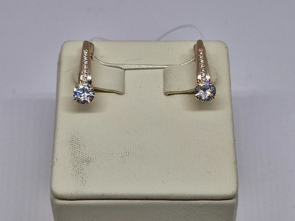 СЕРЬГИ С КАМНЯМИ (Au 585)