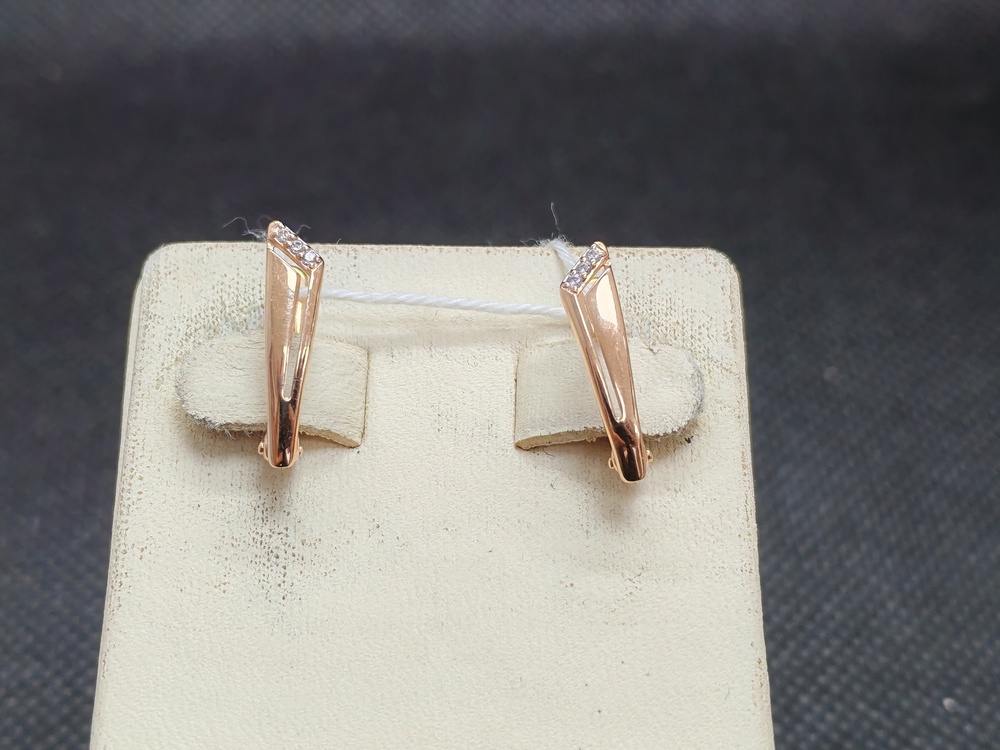 СКМИ585 СЕРЬГИ С КАМНЯМИ (Au 585)