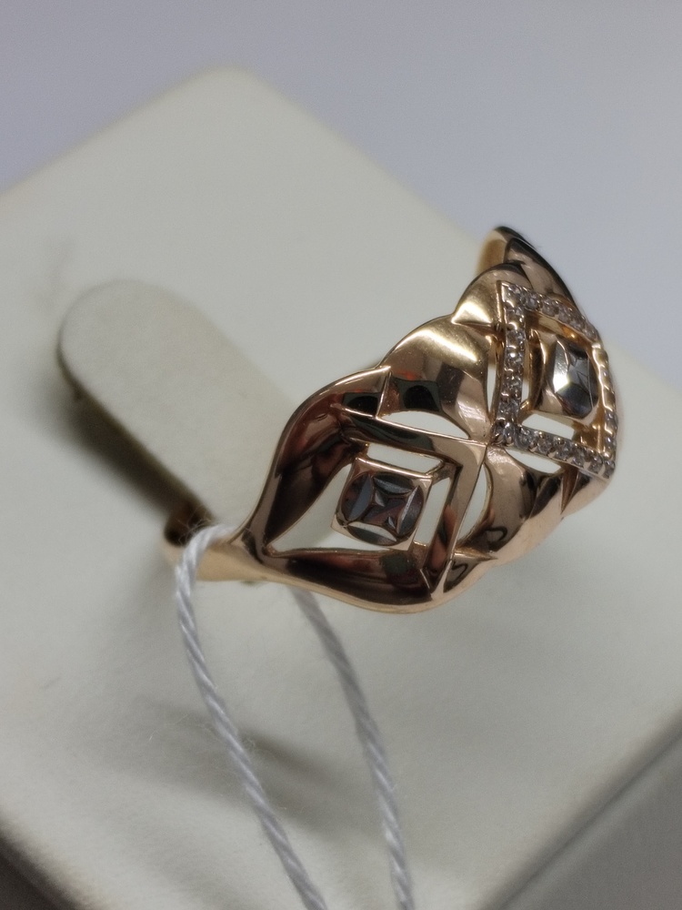 КОЛКМИ585 КОЛЬЦО С КАМНЯМИ (Au 585)