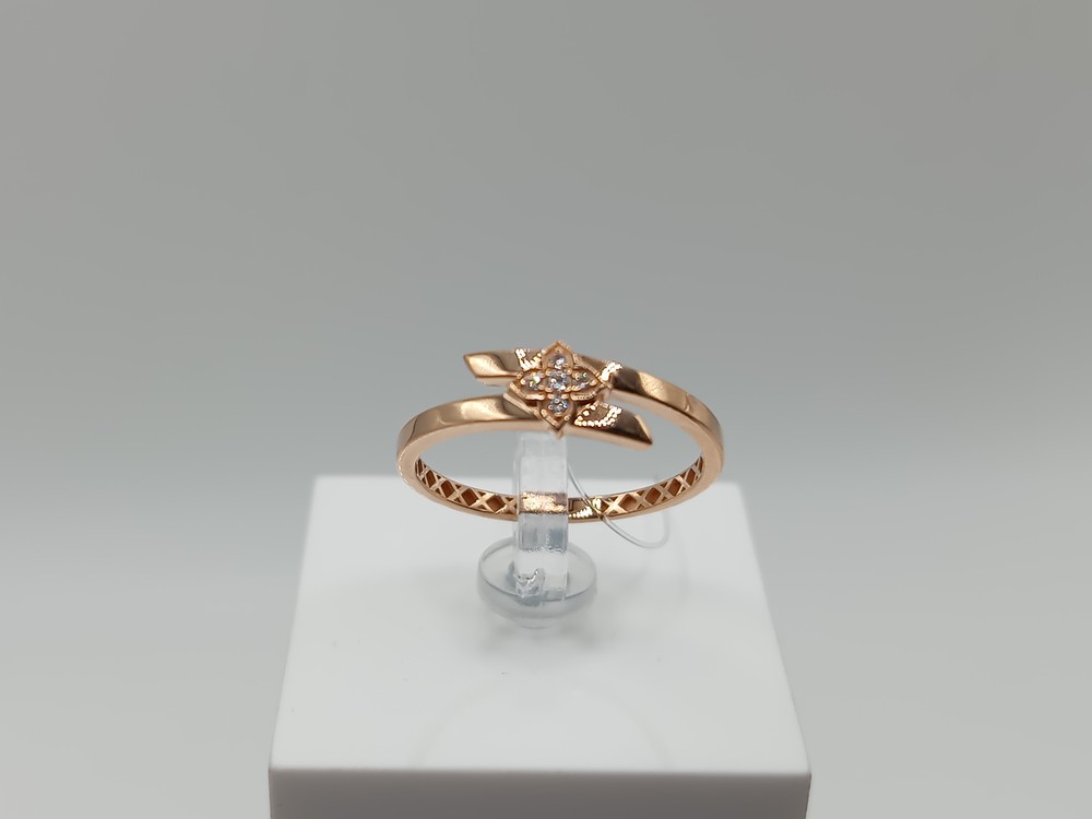 КОЛЬЦО С КАМНЯМИ (Au 585)