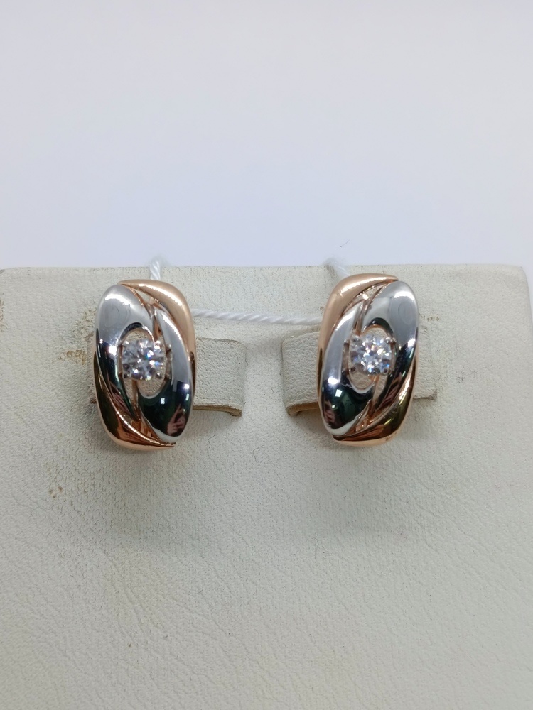 СЕРЬГИ С КАМНЕМ (Au 585)