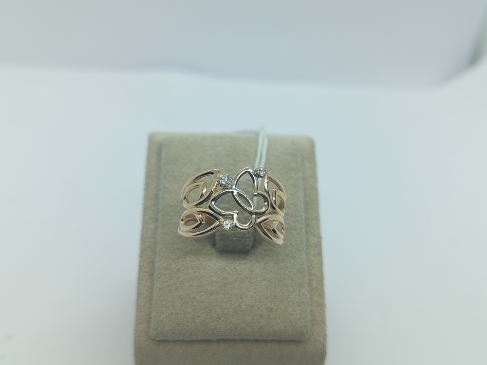 КОЛКМИ585 КОЛЬЦО С КАМНЯМИ (Au 585)