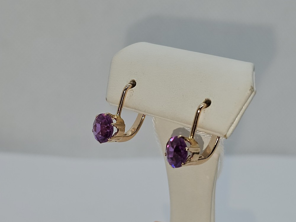 СЕРЬГИ С КАМНЕМ (Au 583)