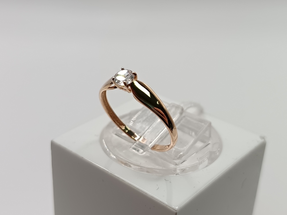 КОЛКМ585 КОЛЬЦО С КАМНЕМ (Au 585)