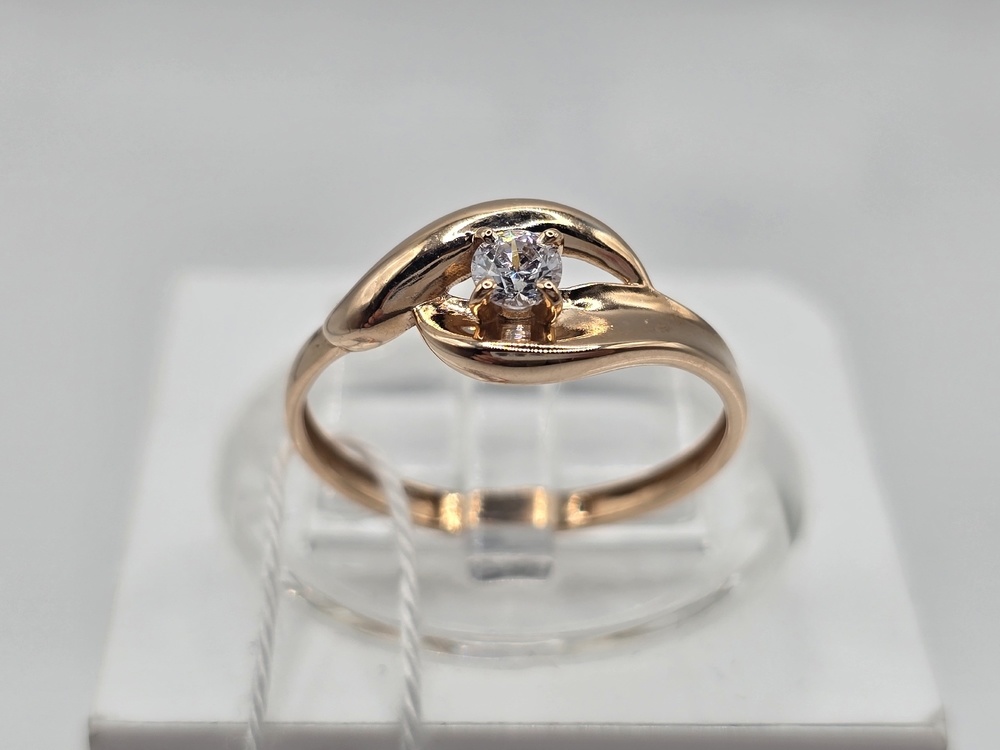 КОЛКМ585 КОЛЬЦО С КАМНЕМ (Au 585)