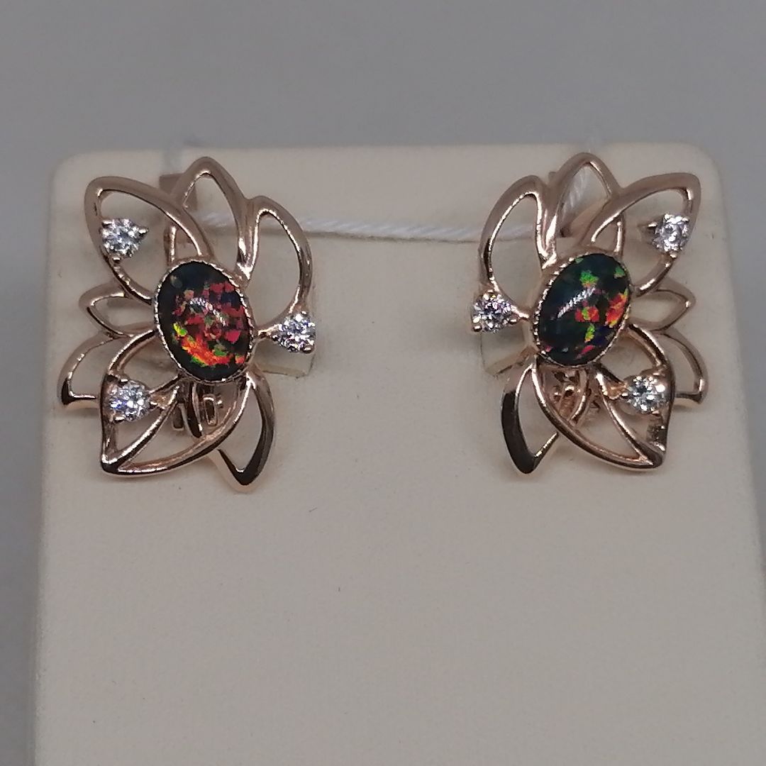 СЕРЬГИ С КАМНЯМИ (Au 585)