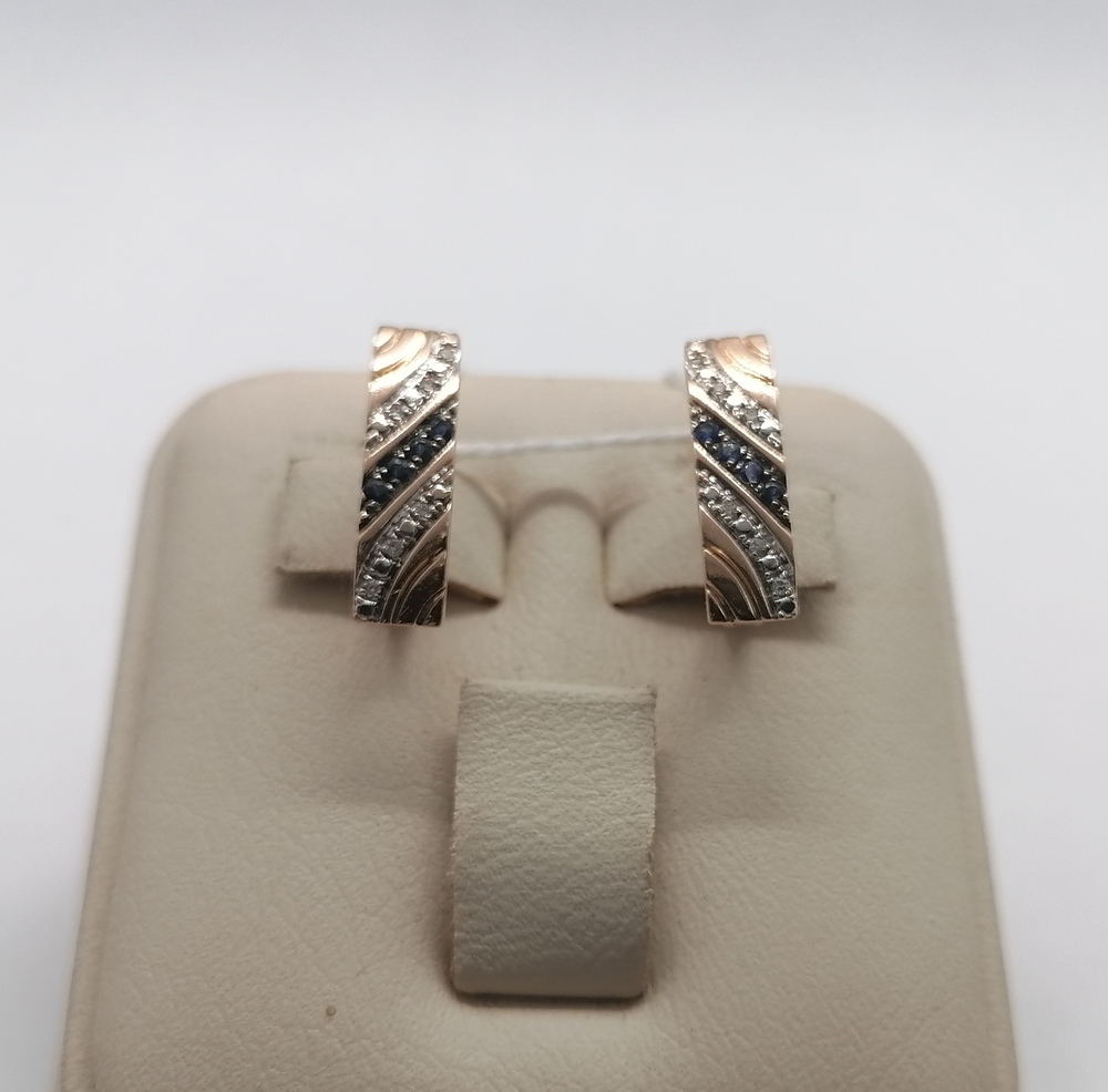 СЕРЬГИ С КАМНЯМИ (Au 585)