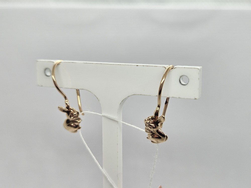 СБКМ585 СЕРЬГИ БЕЗ КАМНЯ (Au 585)