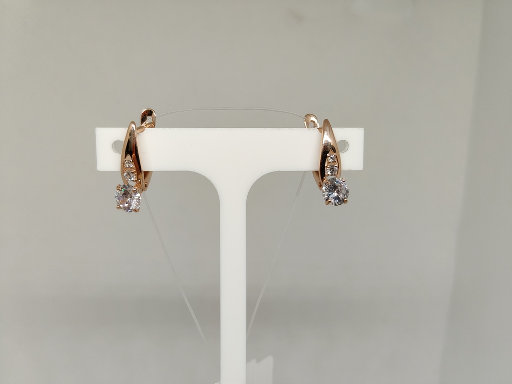 СЕРЬГИ С КАМНЯМИ (Au 585)