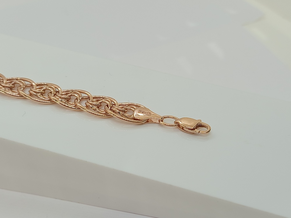 Бр-003 БРАСЛЕТ ПУСТОТЕЛЫЙ Нона-бисмарк (Au 585)