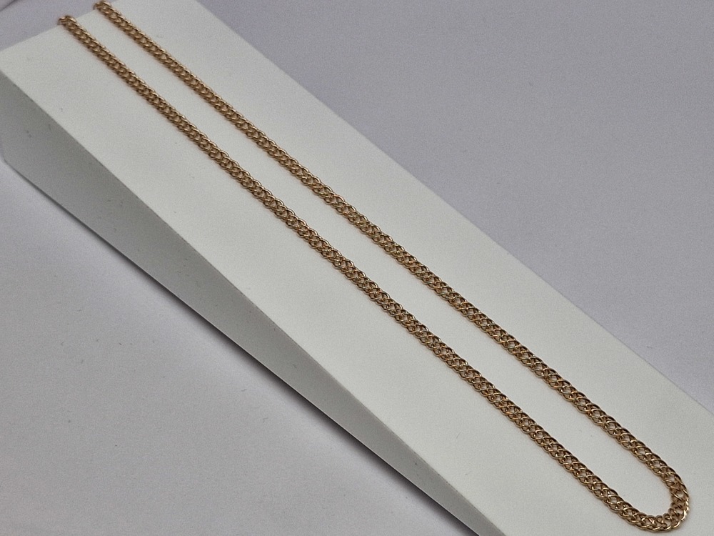 ЦЕПЬ ПУСТОТЕЛАЯ Ромб двойной (Au 585)