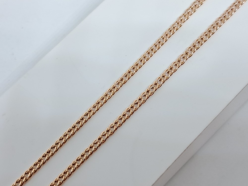 ЦЕПЬ ПУСТОТЕЛАЯ Ромб двойной (Au 585)