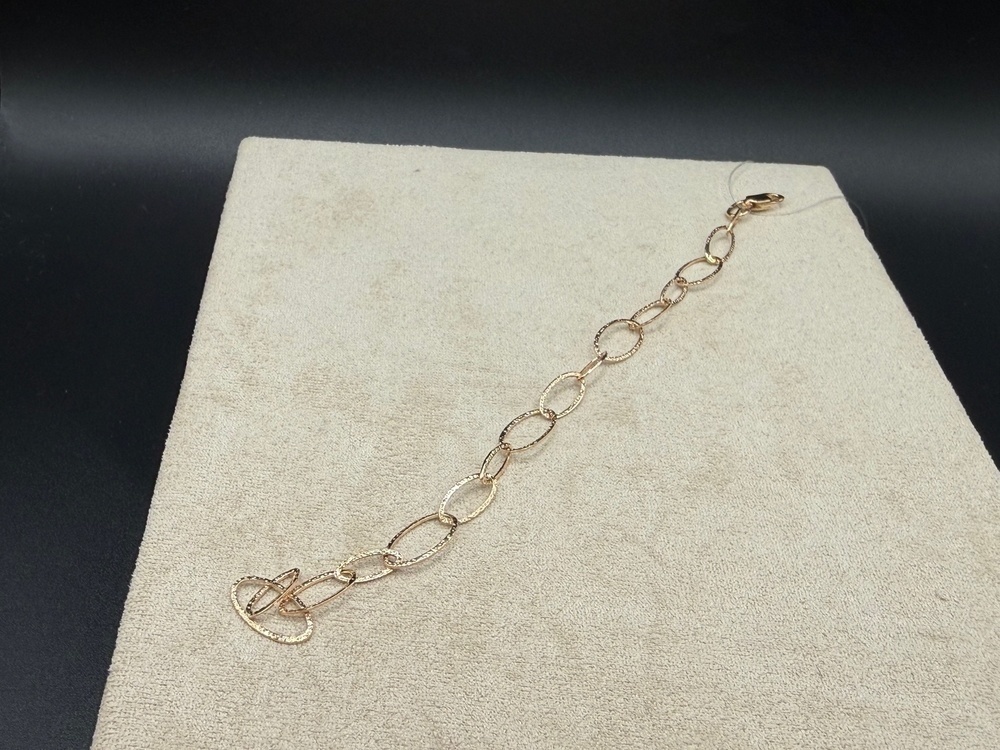 БРАСЛЕТ ПУСТОТЕЛЫЙ Якорное (Au 585)