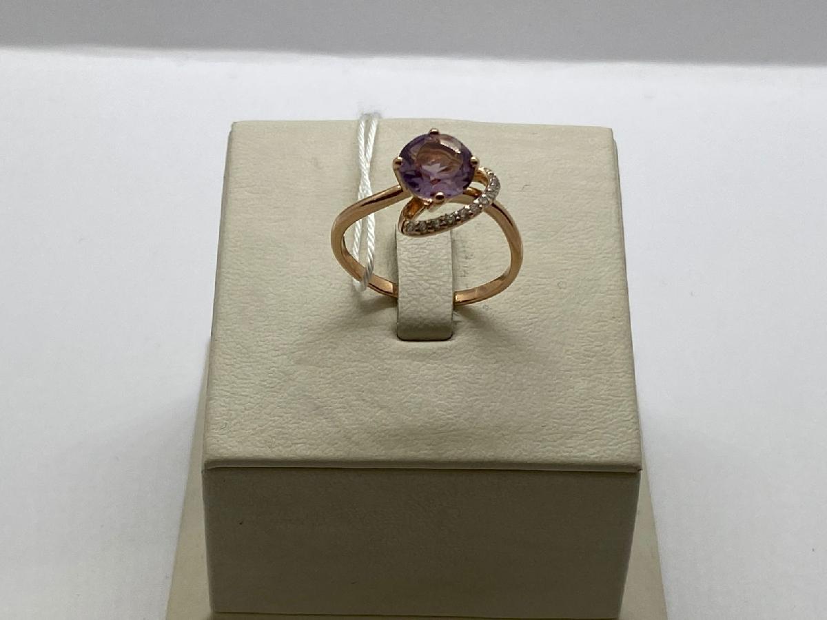 КОЛЬЦО С КАМНЯМИ (Au 585)