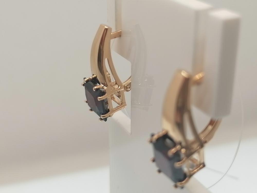 СЕРЬГИ РАУХ ТОПАЗ (Au 585)