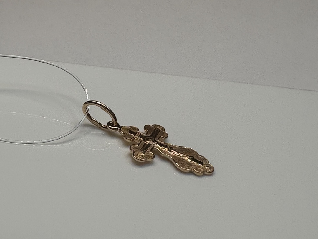 ПОДВЕСКА КРЕСТ без камня (Au 585)