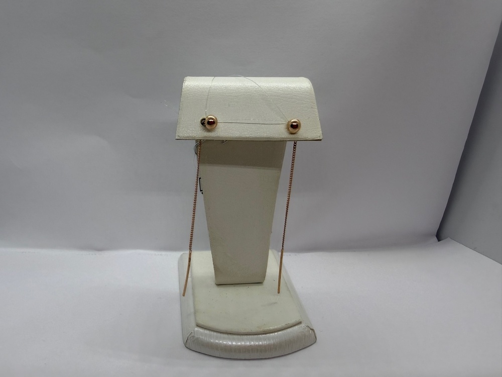 01-206918 СЕРЬГИ ПРОДЕВКИ без камня (Au 585)