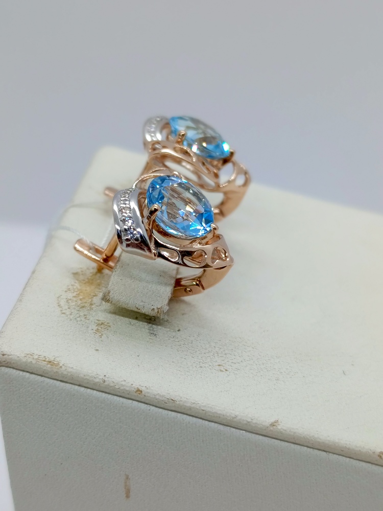 СЕРЬГИ С КАМНЯМИ (Au 585)