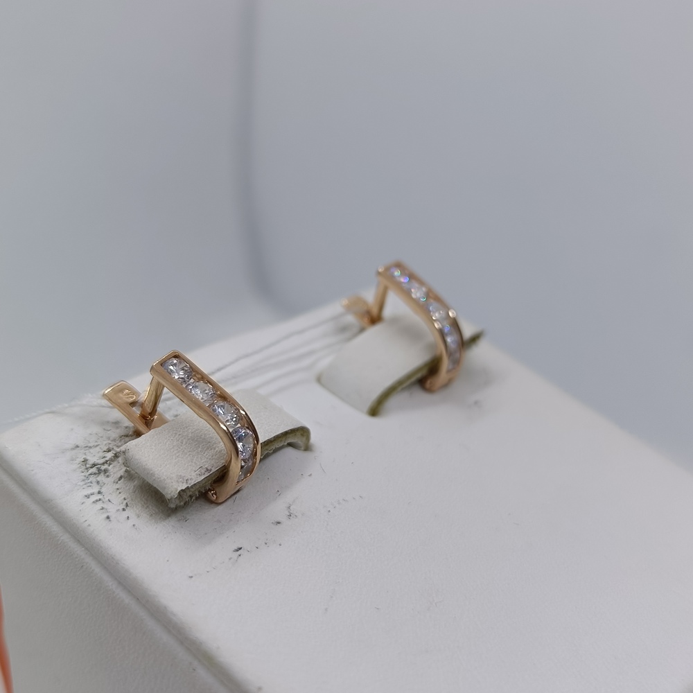 СКМИ585 СЕРЬГИ С КАМНЯМИ (Au 585)