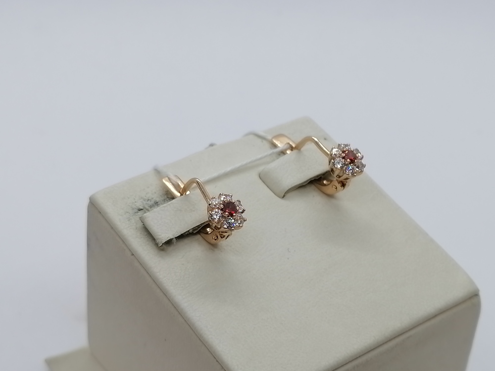 СЕРЬГИ С КАМНЯМИ (Au 585)