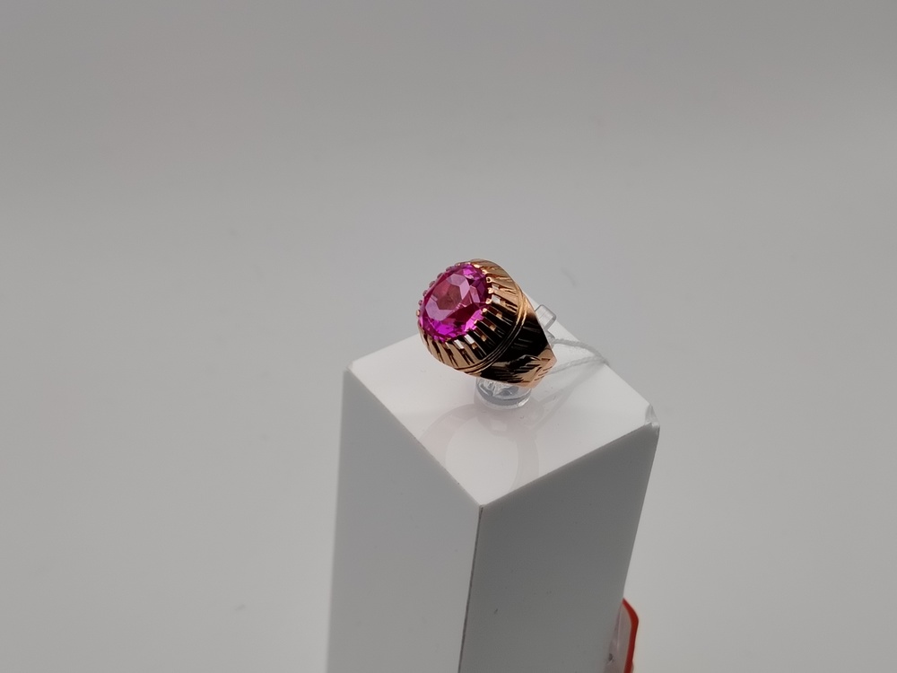 КОЛКМ583 КОЛЬЦО С КАМНЕМ (Au 583)