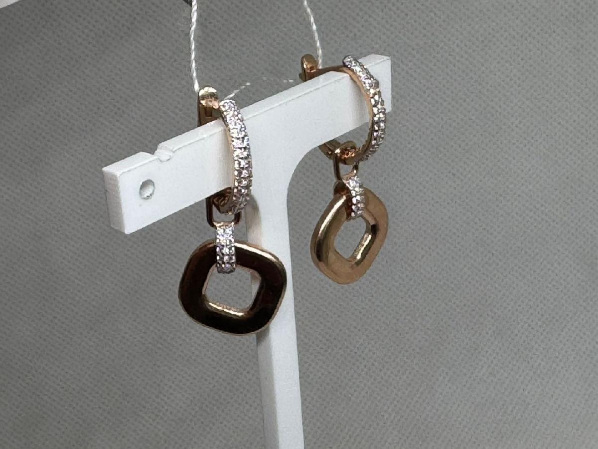 СЕРЬГИ С КАМНЯМИ (Au 585)