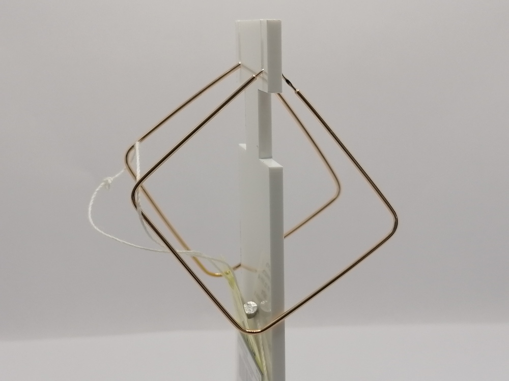 СЕРЬГИ КОНГО геометрия (Au 585)