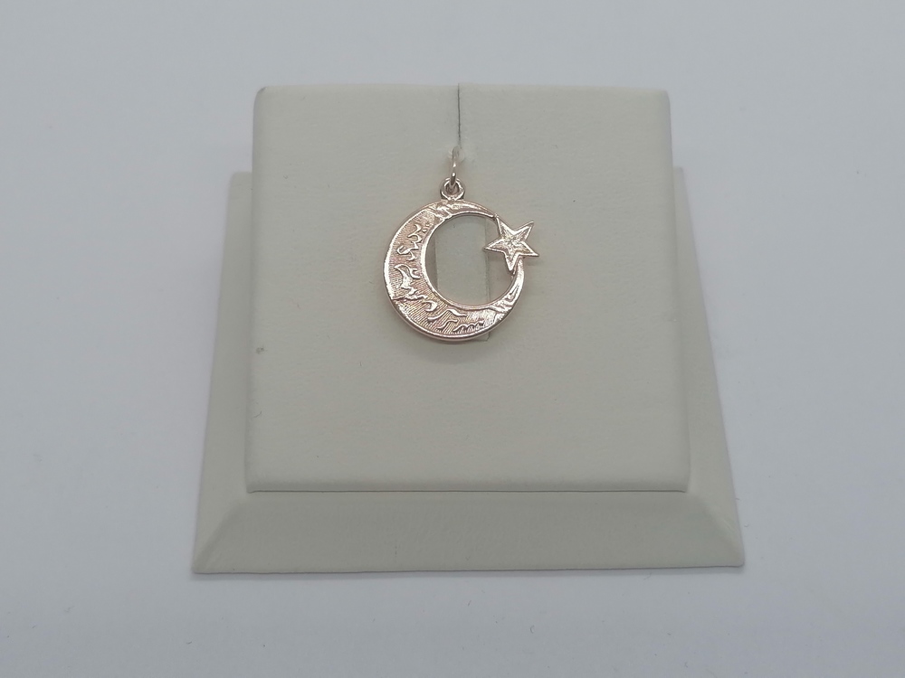 ПОДВЕСКА ПОЛУМЕСЯЦ БЕЗ КАМНЯ (Au 585)