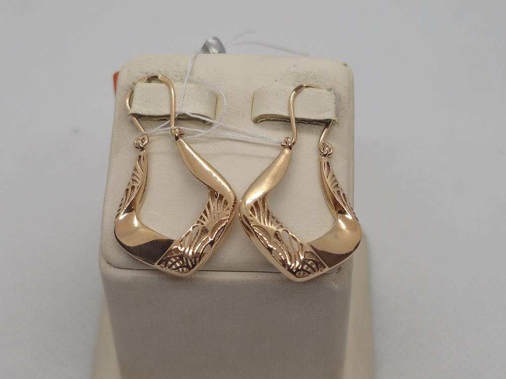 СЕРЬГИ БЕЗ КАМНЯ (Au 585)