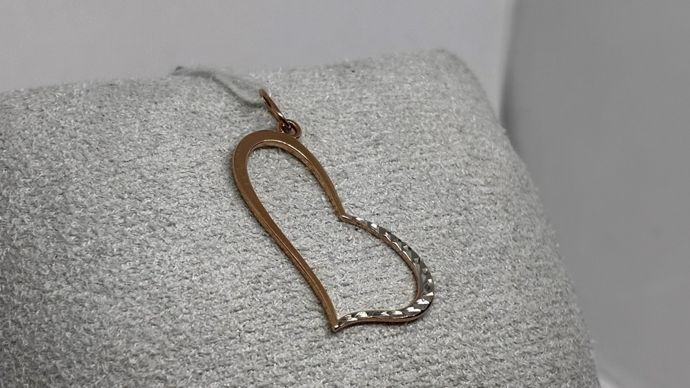 ПОДАЛМ585 ПОДВЕСКА С АЛМАЗНОЙ ГРАНЬЮ (Au 585)