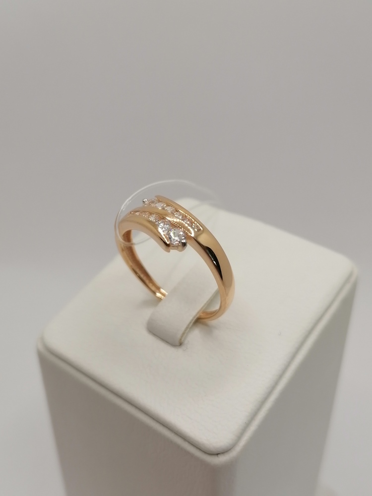 КОЛЬЦО С КАМНЯМИ (Au 585)