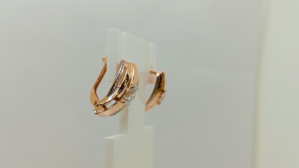 СЕРЬГИ С КАМНЯМИ (Au 585)