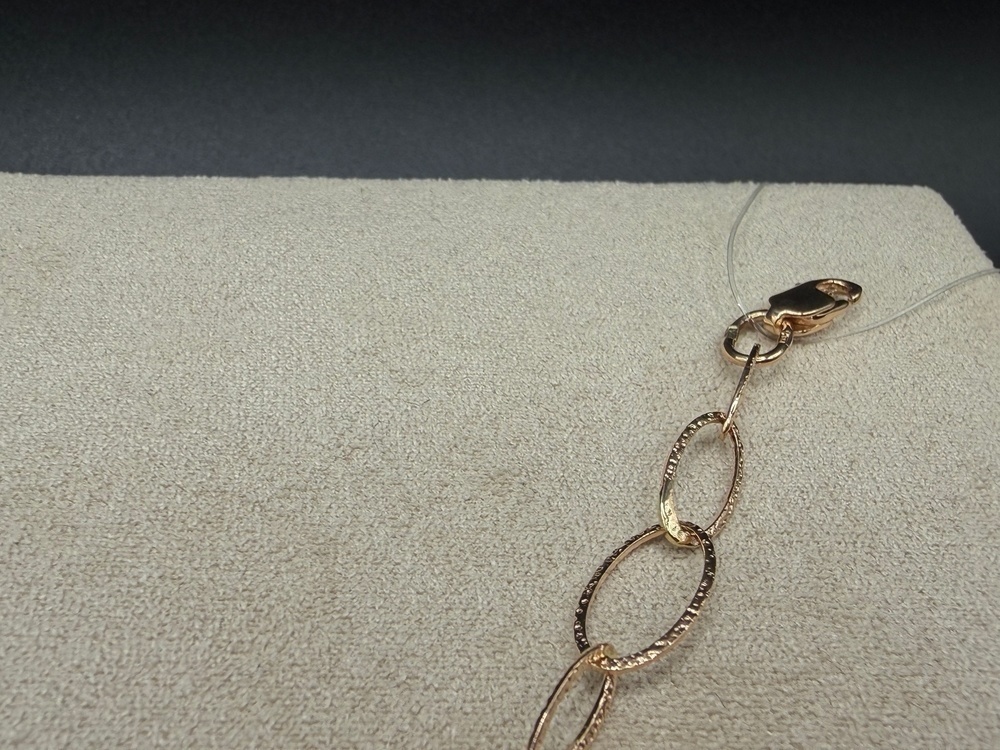 БРАСЛЕТ ПУСТОТЕЛЫЙ Якорное (Au 585)