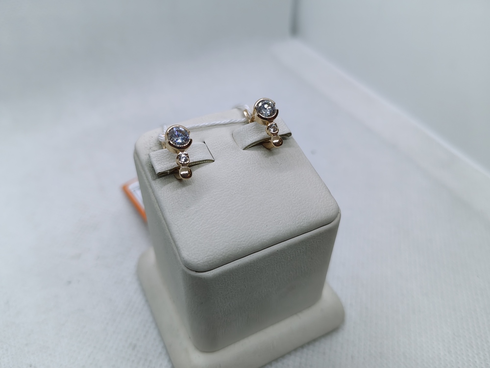 СЕРЬГИ С КАМНЯМИ (Au 585)