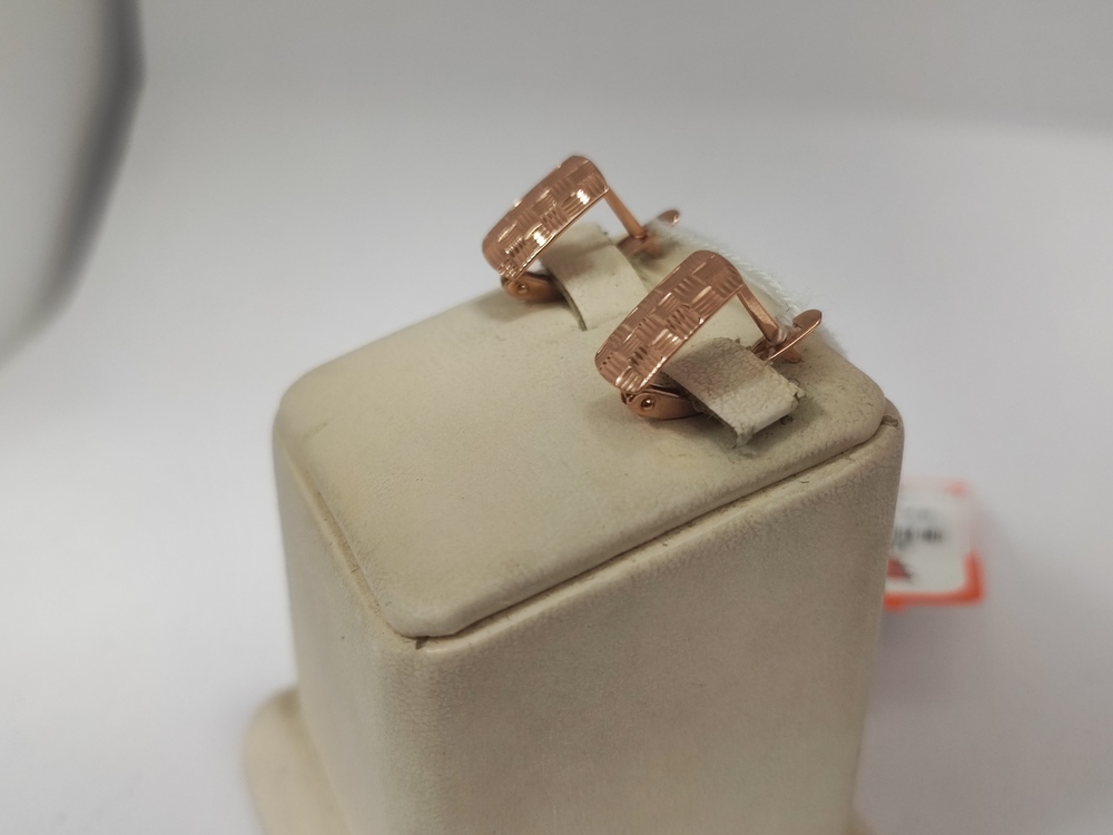 СЕРЬГИ БЕЗ КАМНЯ (Au 585)