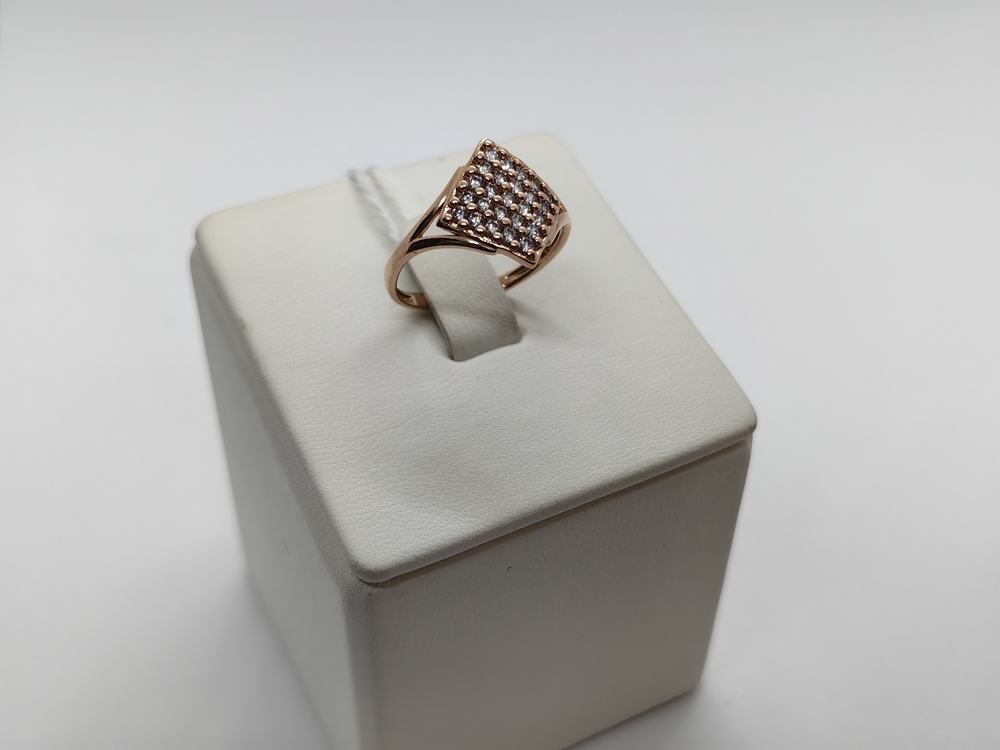 КОЛЬЦО С КАМНЯМИ (Au 585)