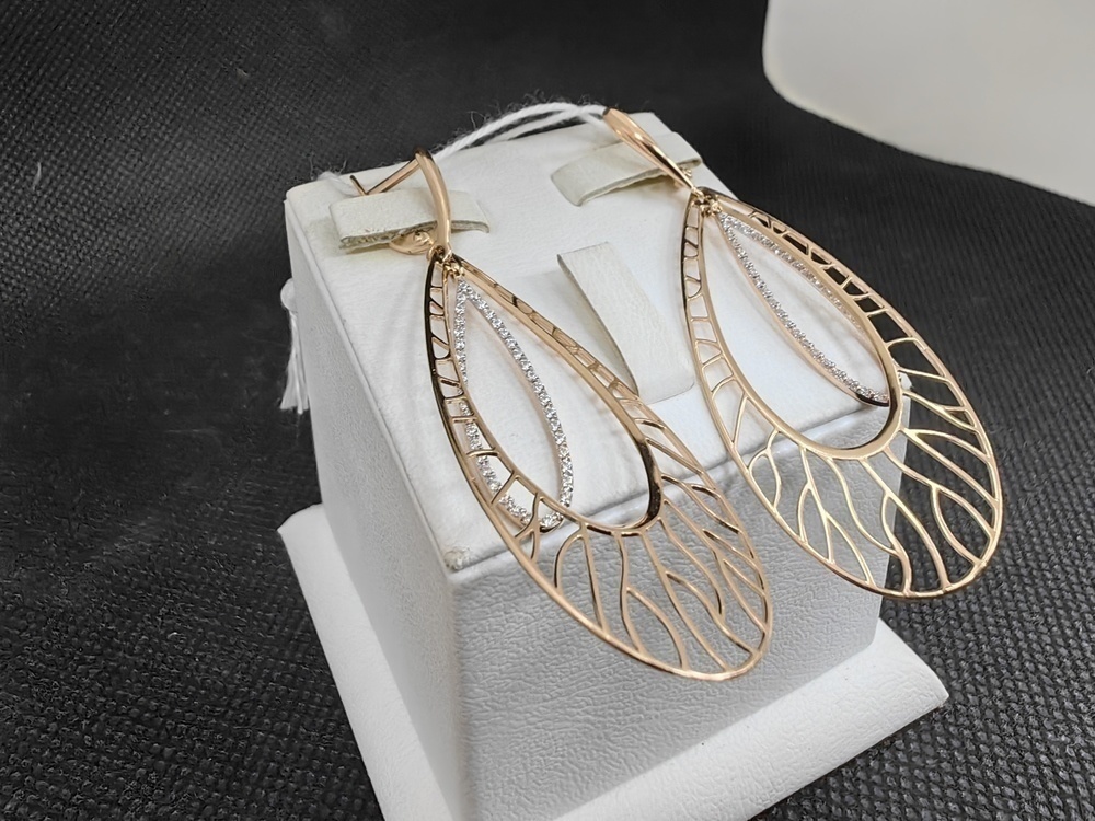 СЕРЬГИ С КАМНЯМИ (Au 585)