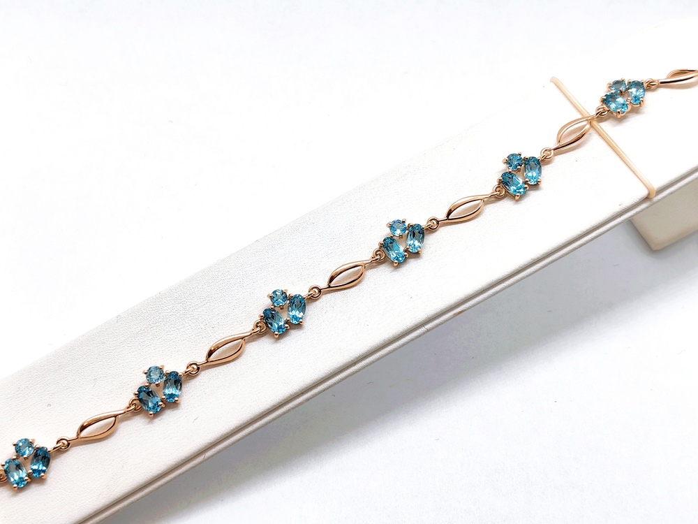 БРАСЛЕТ С КАМНЯМИ (Au 585)