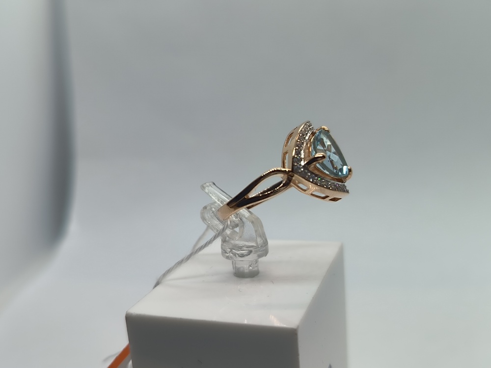 КОЛЬЦО С КАМНЯМИ (Au 585)