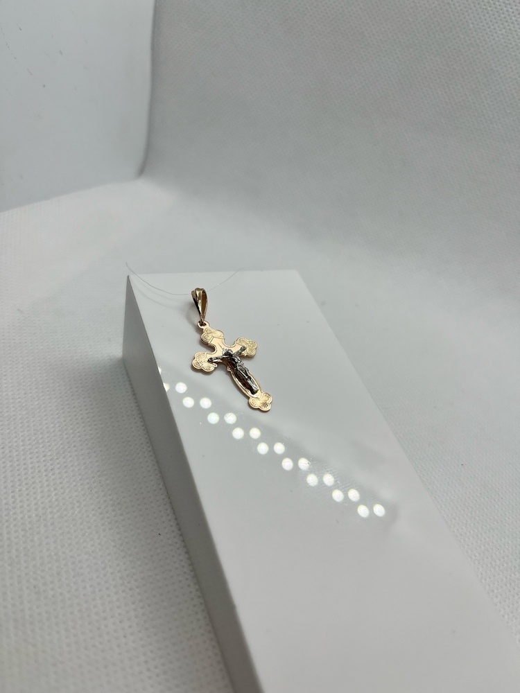 ПОДВЕСКА КРЕСТ без камня (Au 585)