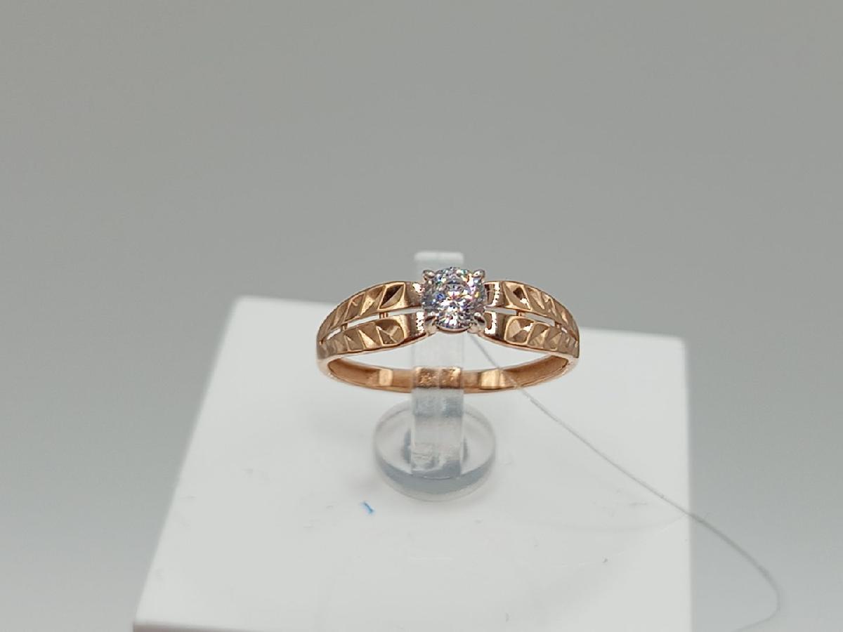 КОЛЬЦО С КАМНЕМ (Au 585)