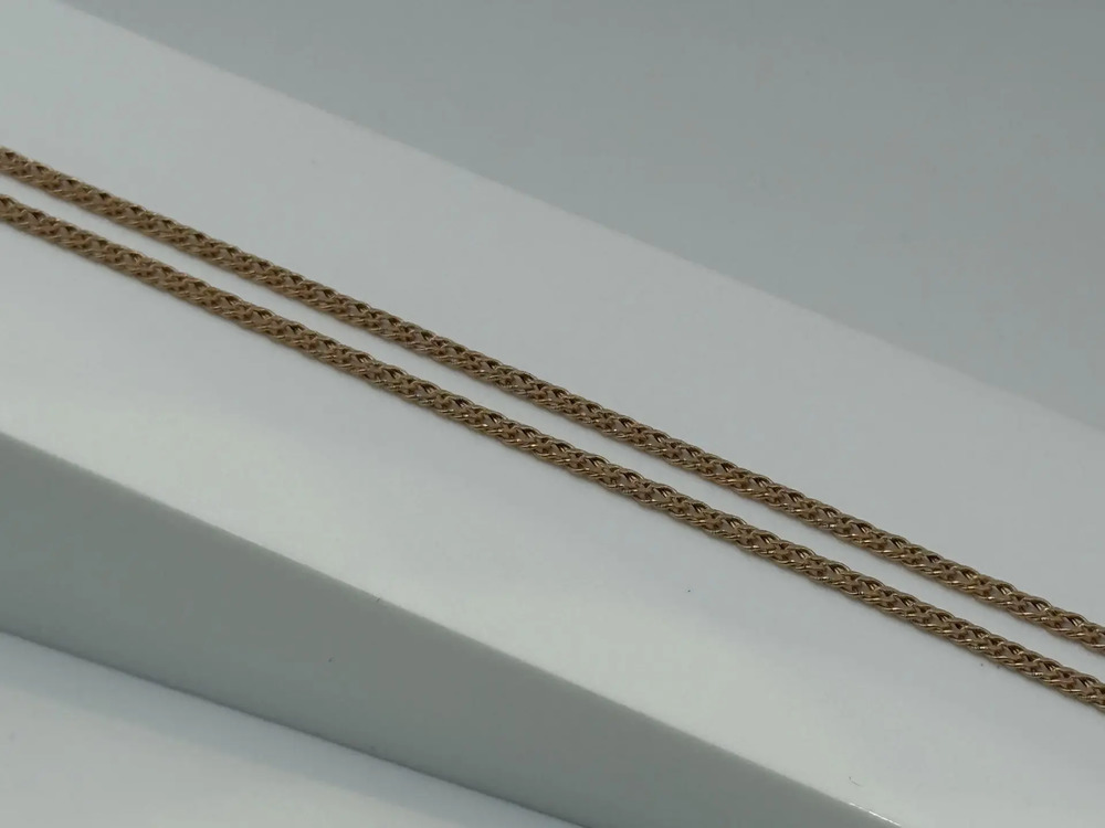 ЦЕПЬ ПУСТОТЕЛАЯ Ромб двойной (Au 585)