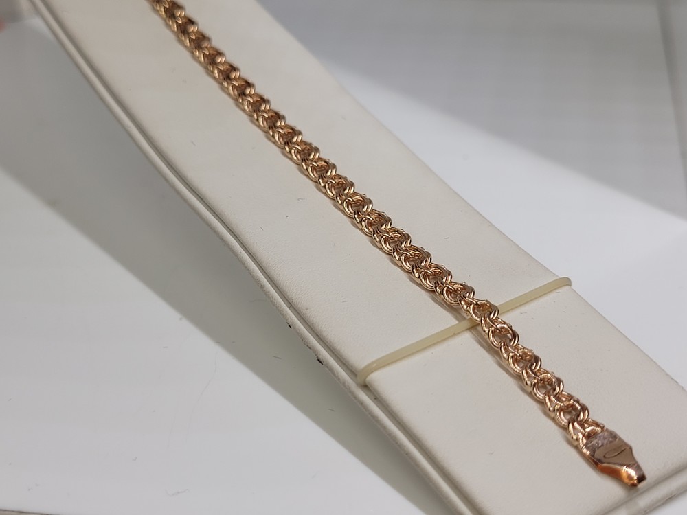 БЛБ585 БРАСЛЕТ ПОЛНОВЕСНЫЙ Бисмарк (Au 585)