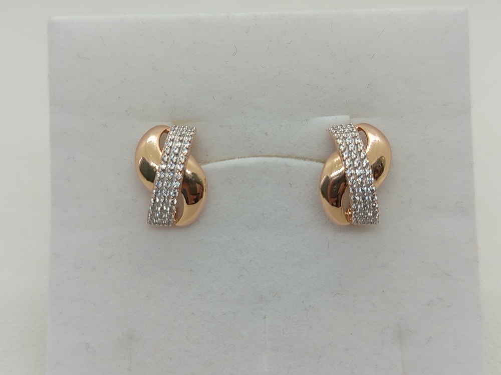 СКМИ585 СЕРЬГИ С КАМНЯМИ (Au 585)