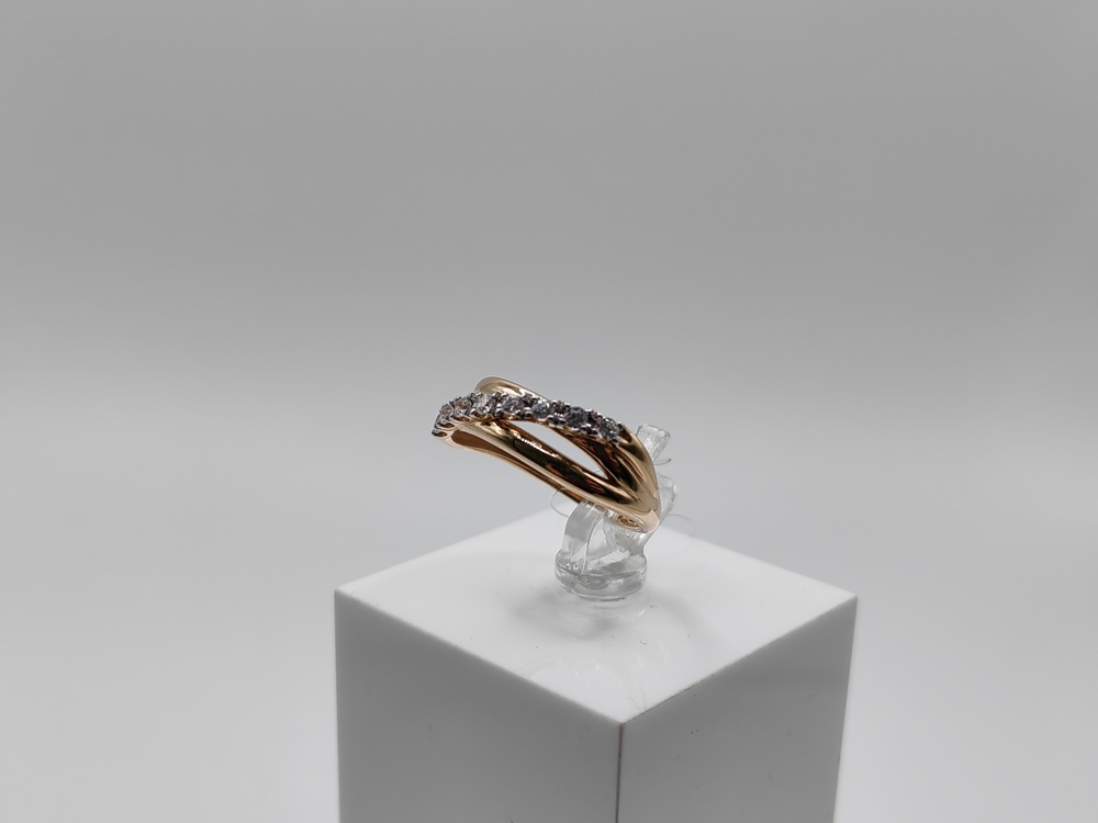 КОЛЬЦО С КАМНЯМИ (Au 585)