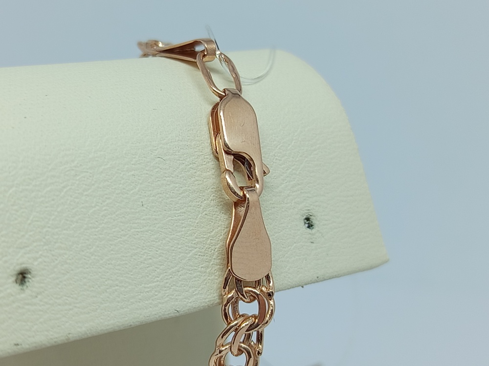 БРАСЛЕТ ПУСТОТЕЛЫЙ Бисмарк (Au 585)